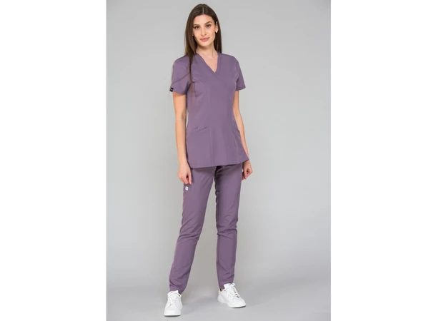 MIA Dametunika med Y-hals Heather XS 