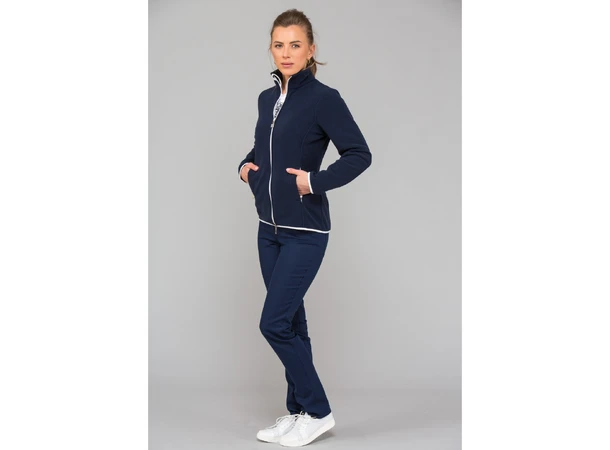 NELI Fleecejakke med lommer Ink Blue+White S 