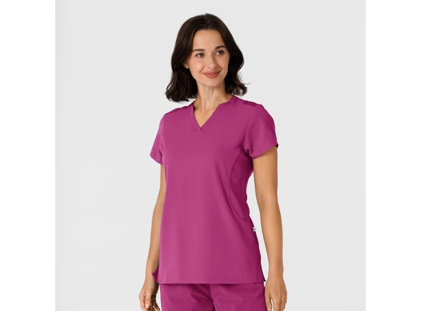 Nova Dametunika med V-hals Raspberry S 