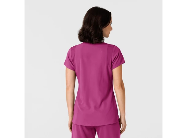 Nova Dametunika med V-hals Raspberry S 