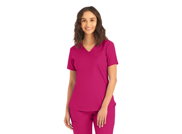 ProFlex Dametunika med brystlomme Bright Rose L 