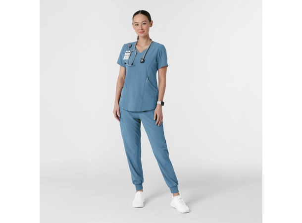 Renew Dametunika med V-hals og sidelomme Pacific Blue 3XL 