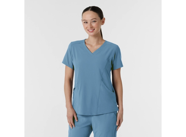 Renew Dametunika med V-hals og sidelomme Pacific Blue 3XL 