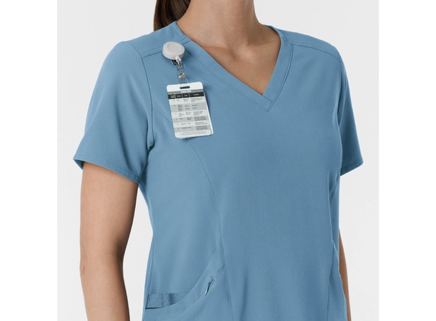 Renew Dametunika med V-hals og sidelomme Pacific Blue 3XL 