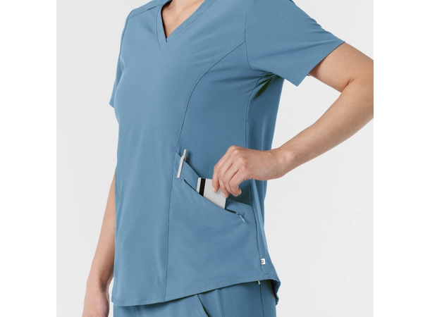 Renew Dametunika med V-hals og sidelomme Pacific Blue 3XL 