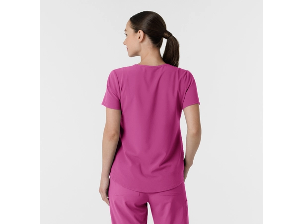 Renew Dametunika med V-hals og sidelomme Raspberry M 