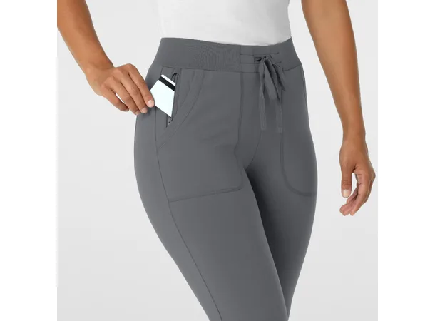 Renew Knit Damebukse med snøring i livet Pewter M 