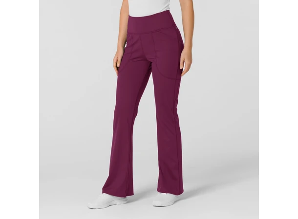 Renew Knit Yogabukse med strikk i livet Wine S 