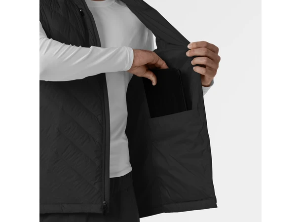 Tynn dunvest for herre Black XL 
