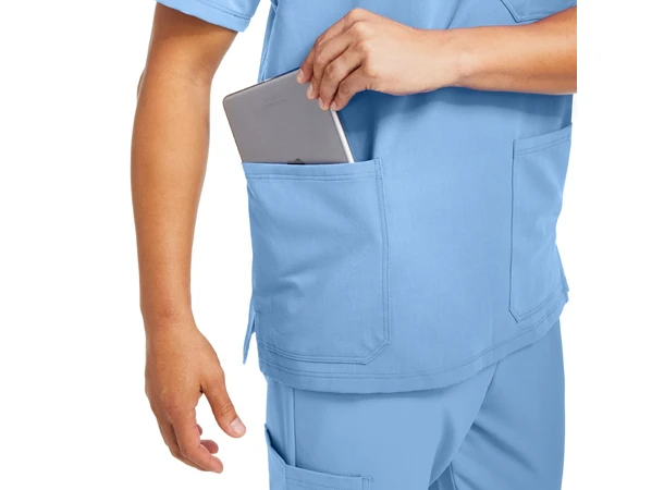 V-Tess Herretunika med V-hals Ceil Blue XL 