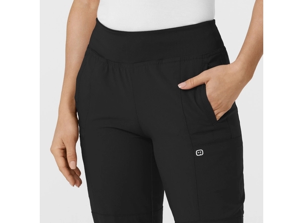W123 Damebukse med strikk i ben Black XXL 