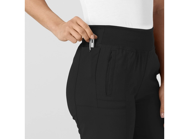 W123 Damebukse med strikk i ben Black XXL 