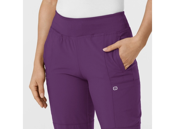W123 Damebukse med strikk i ben Eggplant XXL 