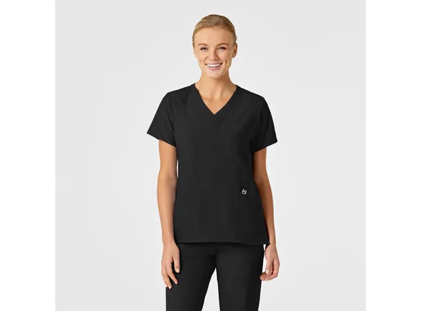 W123 Dametunika med V-hals Black L 