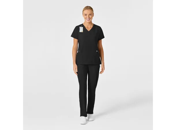 W123 Dametunika med V-hals Black L 