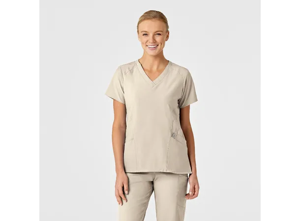 W123 Dametunika med V-hals Khaki XS 