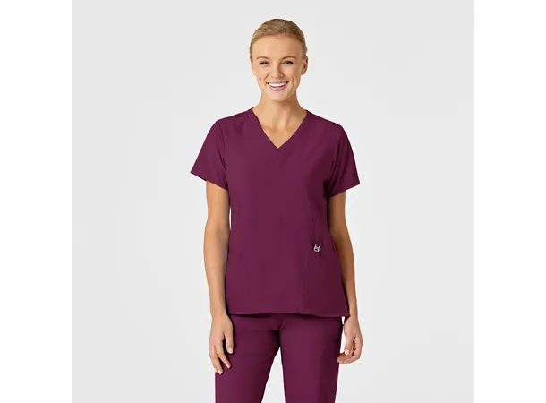 W123 Dametunika med V-hals Wine 3XL 