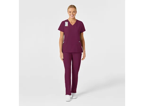 W123 Dametunika med V-hals Wine 3XL 