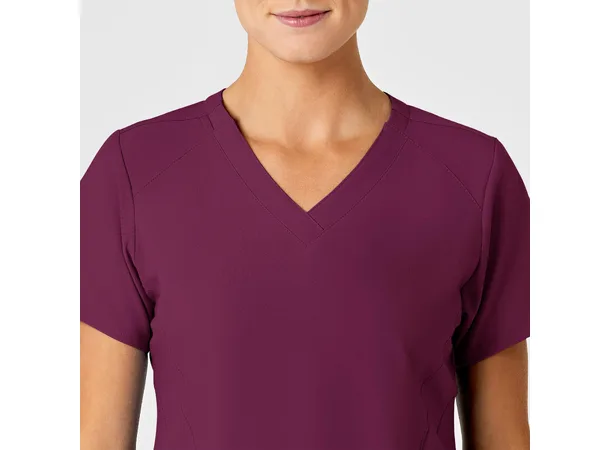 W123 Dametunika med V-hals Wine 3XL 