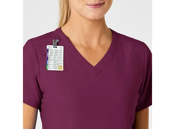 W123 Dametunika med V-hals Wine 3XL 