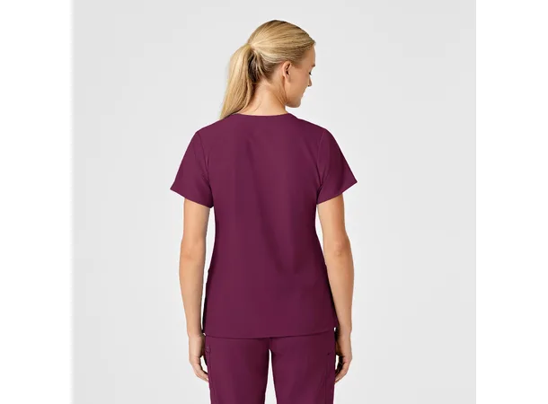 W123 Dametunika med V-hals Wine 3XL 