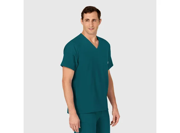 W123 Herretunika med V-hals Caribbean Blue S 