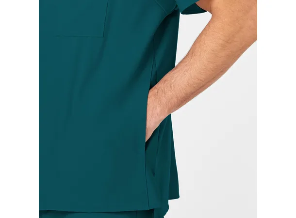 W123 Herretunika med V-hals Caribbean Blue S 