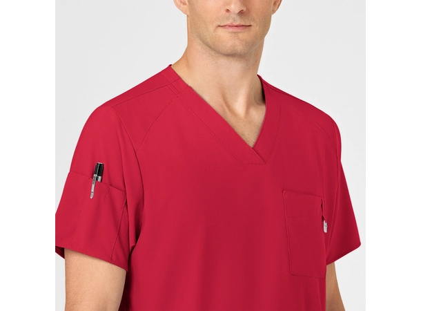 W123 Herretunika med V-hals Red XXL 