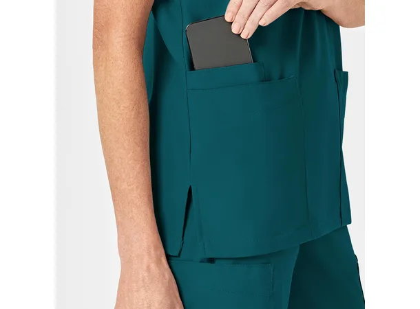 W123 Unisex tunika med 4 lommer Caribbean Blue S 