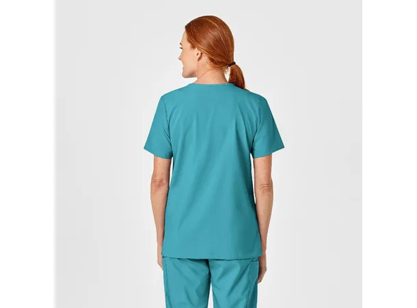 W123 Unisex tunika med 4 lommer Teal Blue 3XL 