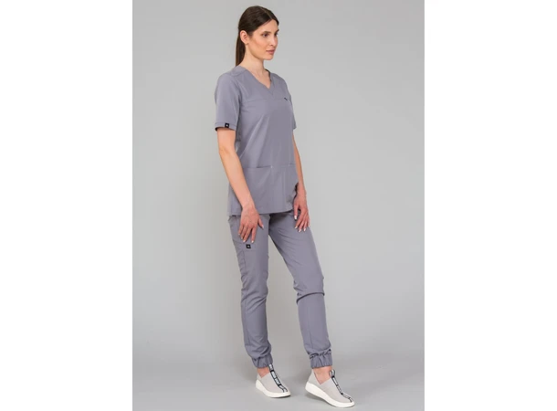 AVA Dametunika med brystlomme Steel Grey XL 