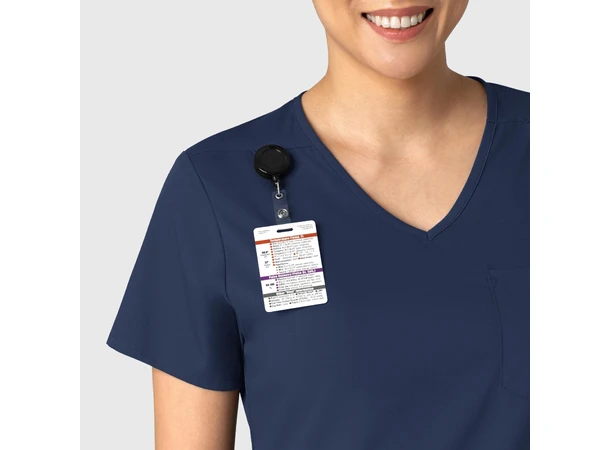 Boundless Dametunika med kurvet V-hals Navy XXS 