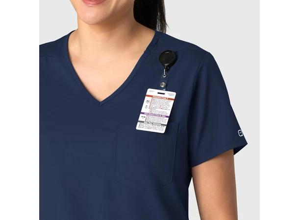 Boundless Dametunika med kurvet V-hals Navy XXS 