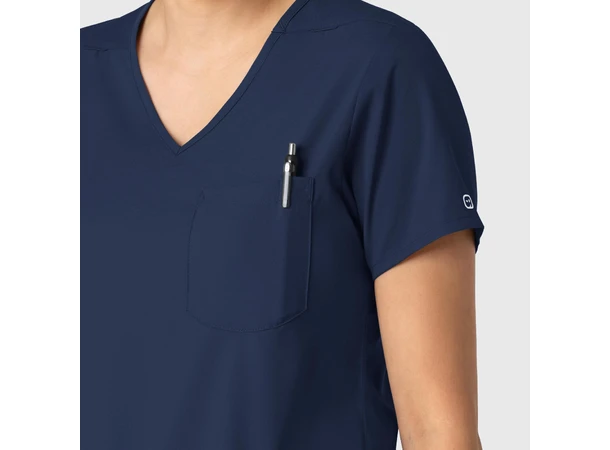 Boundless Dametunika med kurvet V-hals Navy XXS 