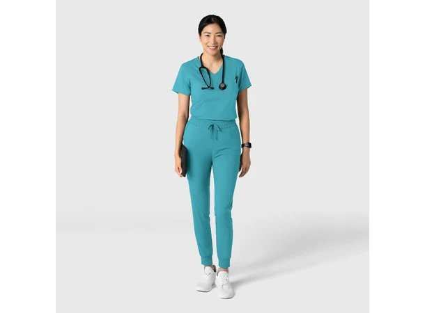 Boundless Dametunika med kurvet V-hals Teal XL 