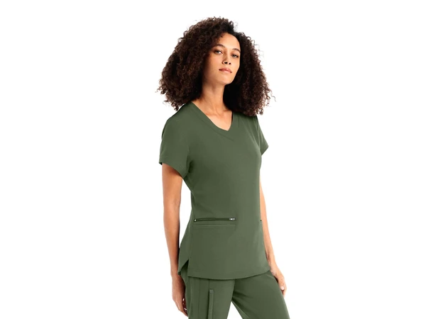 CRFT Dametunika med tre lommer Olive XS 