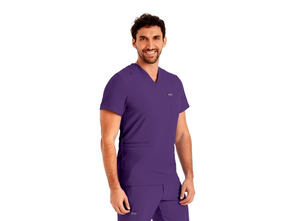 Forward Herretunika med V-hals Eggplant M 