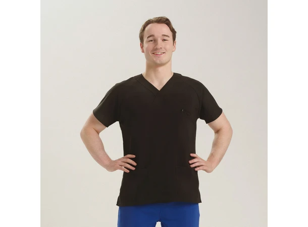 Helseuniform Alex Unisex Tunika Sort XS 