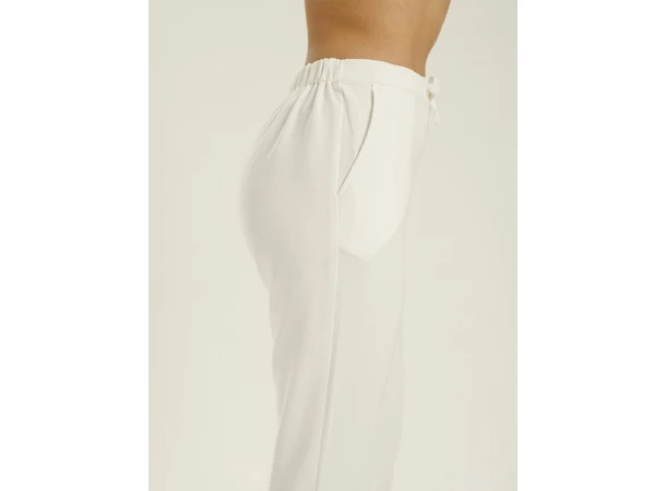 Helseuniform Bukse med strikk i ben Hvit XS 