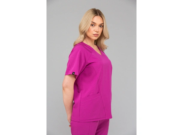 KIM Dametunika med V-hals Amaranth S 