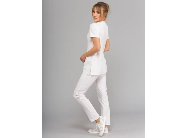 MIA Dametunika med Y-hals White L 