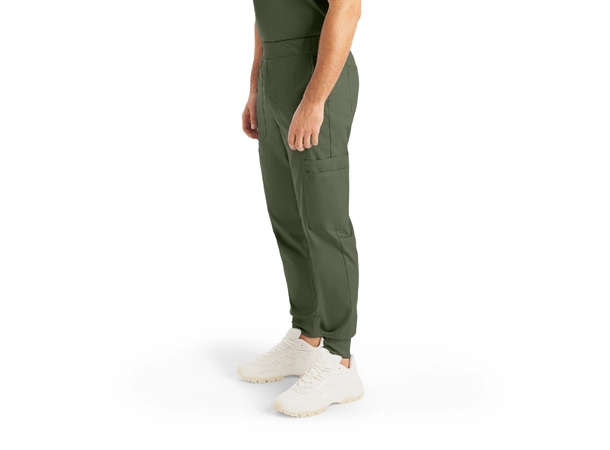 ProFlex Herrebukse med strikk i ben Olive Moss S 