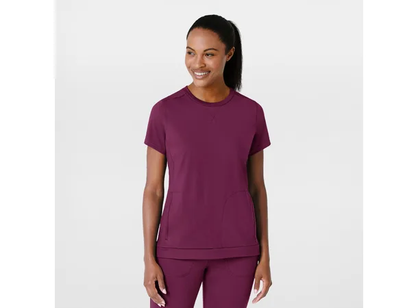 Renew Knit Dametunika med rund hals Wine S 
