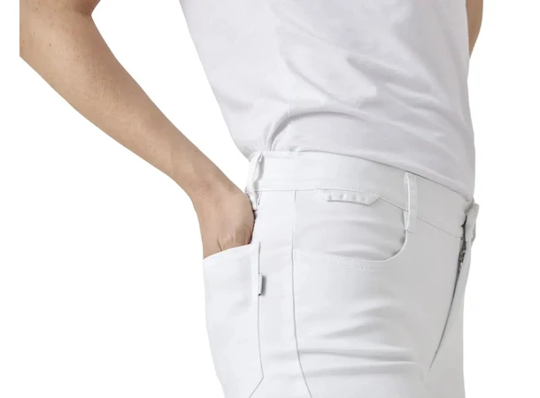 Standard High Waist Stretch Damejeans Hvit 42 