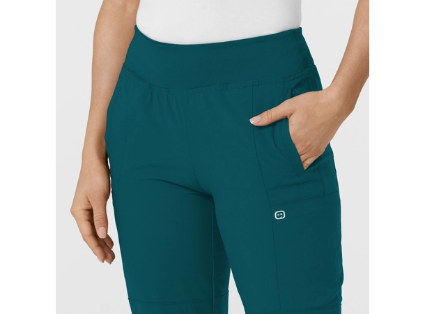 W123 Damebukse med strikk i ben Caribbean Blue XXL 