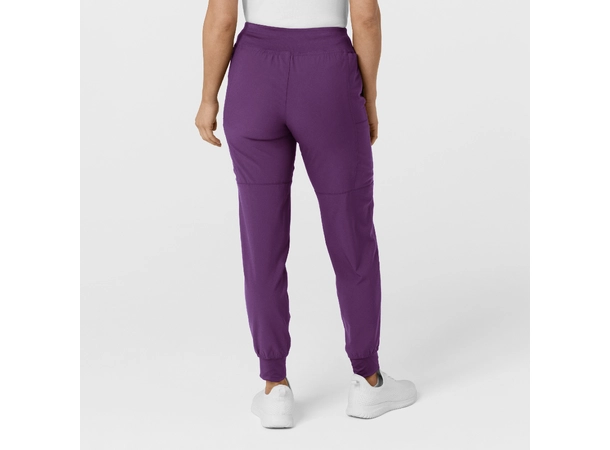 W123 Damebukse med strikk i ben Eggplant M 