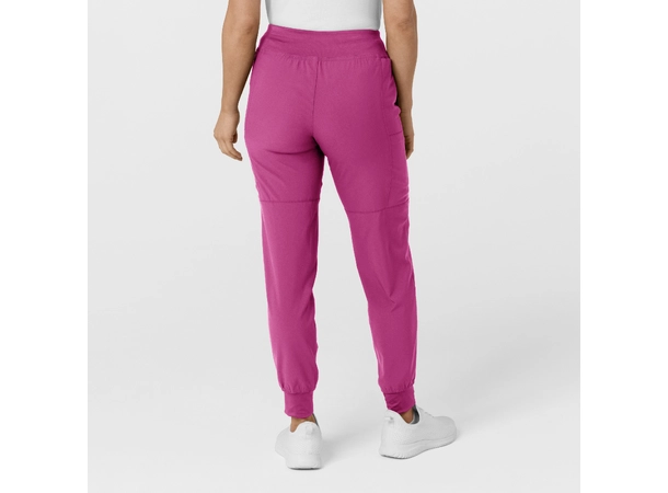 W123 Damebukse med strikk i ben Raspberry M 