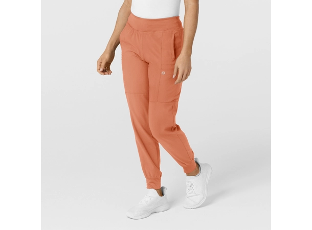 W123 Damebukse med strikk i ben Terra Cotta 3XL 