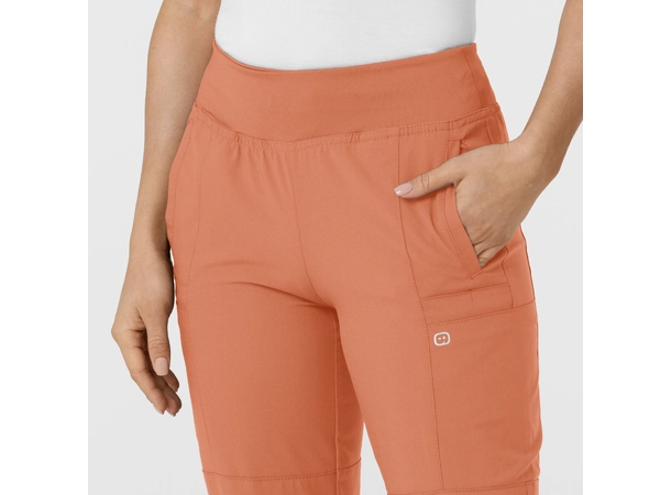 W123 Damebukse med strikk i ben Terra Cotta 3XL 