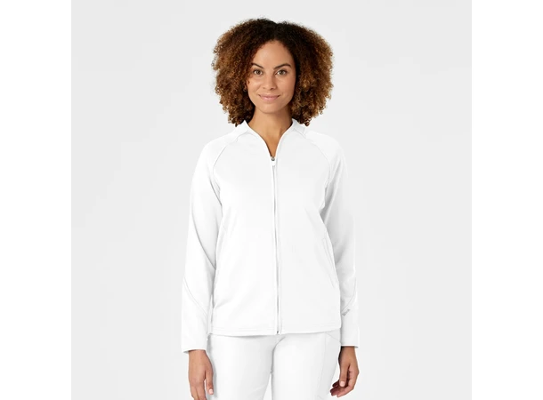 W123 Damejakke med frontlommer White XXL 